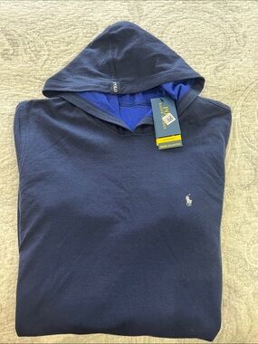 Polo by Ralph Lauren Navy Hooded Long Sleeve Pullover